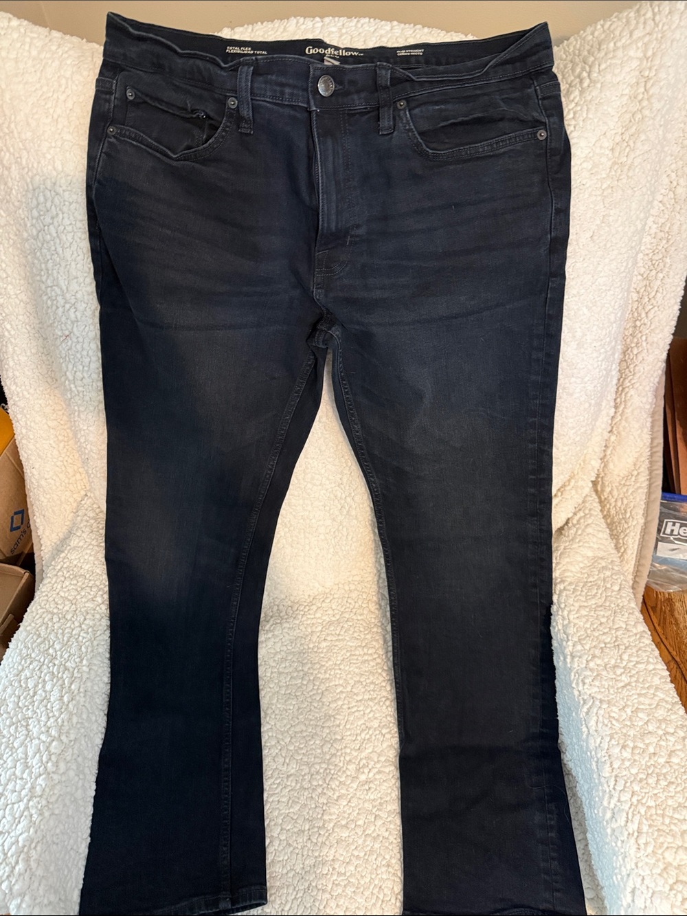 Goodfellow & Co Men's Dark Black Bootcut Jeans